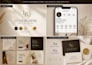 design instagram branding kit with logo and posts